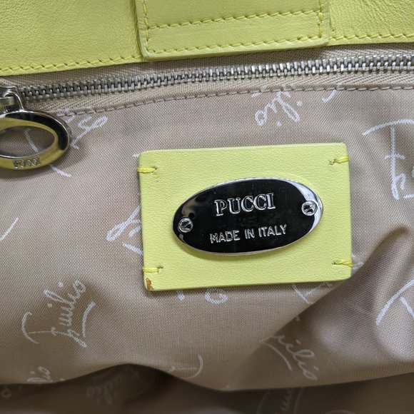 Emilio Pucci Leather/Canvas Bag - Picture 12 of 13